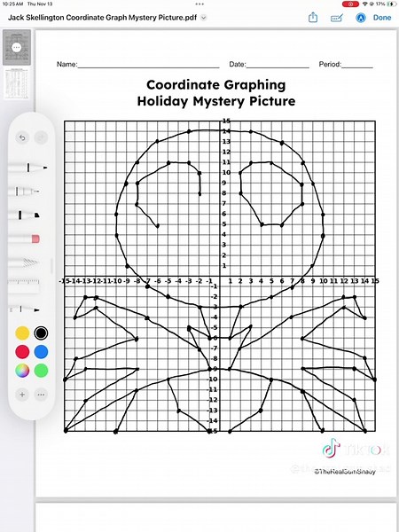 Jack Skellington is still great to use for Christmas time! https://www.teacherspayteachers.com/Product/Jack-Skellington-HalloweenChristmas-Coordinate-Graph-Mystery-Picture-Activity-14848741 #tpt #teacher #math #graphic #christmas
