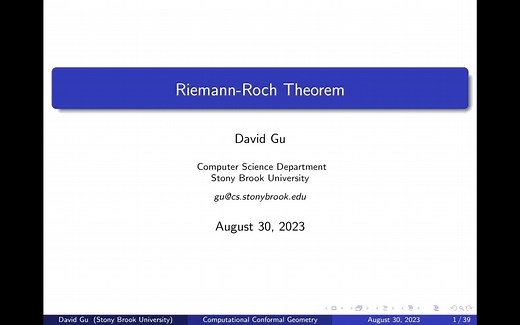 Riemann-Roch Theorem