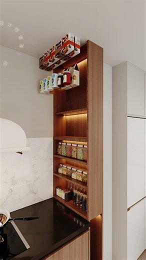 I've tried it for you guys, and using tall cabinets for kitchen storage is incredibly practical.Use!