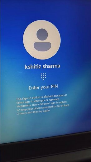 Sing-in Option disabled or fail to login windows windows 11