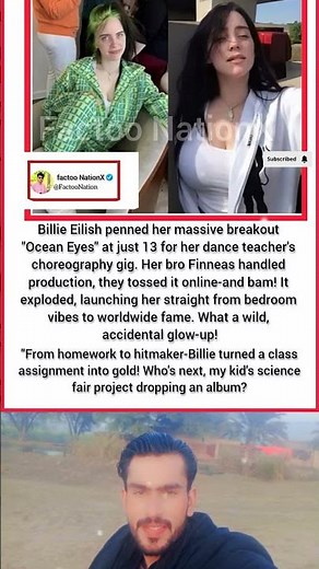 Billie Eilish Wrote “Ocean Eyes” at 13 — A Homework Assignment That Changed Music 🌊