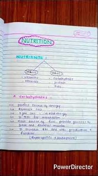 📚NUTRITION ( A. CARBOHYDRATES)