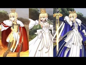 [FGO] Lord Logres (Saber) all 3 ascensions animation demonstration