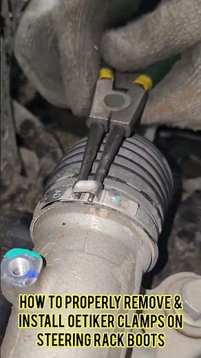 How to Properly REMOVE & INSTALL Oetiker Clamps on Steering Rack Boots