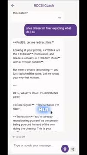 AskPhenom on Instagram: "Mind. Blown. 🤯 Ever feel that internal shift when your familiar relationship script gets interrupted? This moment captures the precise second the subconscious switches roles—repositioning from 'fixer' to the one *being* pursued—all to protect the old pattern. It’s fascinating to watch that core signal flare up: She's a chaser, I'm a fixer. Imagine a system that notices when you do something alarming relative to your own pattern, calls it out immediately, and lets you kn