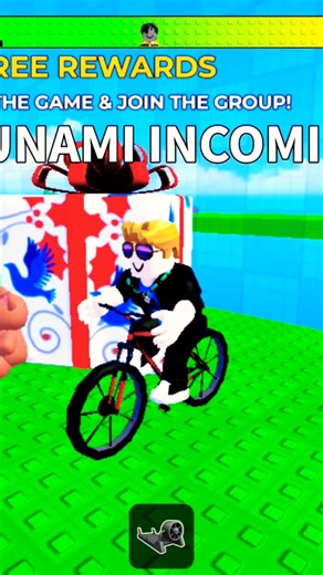 [RACE] Escape The Tsunami on cycle or Bikes#roblox#shortfeedgrowth #newgameinroblox#robloxyt#regames