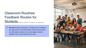 Classroom Routines Feedback Routine for Students teacher ready implementation
