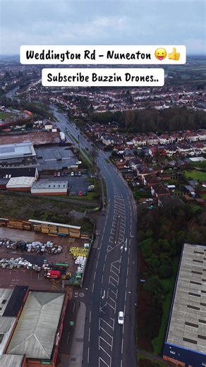 Stunning Drone Flight Over Weddington Rd Nuneaton