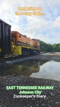 Railroad Railfan REFLECTIONS East Tennessee Railroad Johnson City TRAIN new Diesel Switch Locomotive