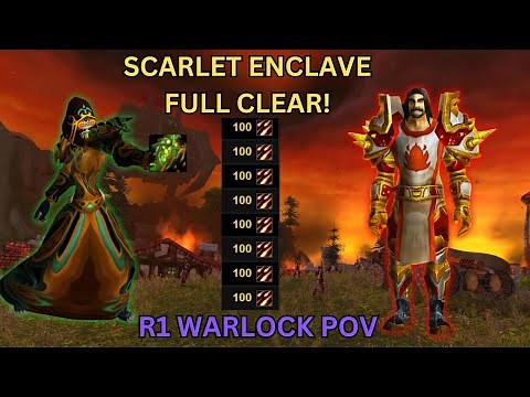 Warlock DPS Scarlet Enclave Raid Clear! 100 Avg Parse | Season Of Discovery | Talents,Runes,Rotation