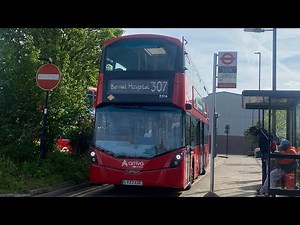 FULL ROUTE VISUAL | Arriva London Route 307 Brimsdown To Barnet Hospital | ES16 (LV23EDC)