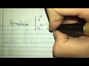 3.2 Fundamental Solutions of Linear Homogeneous Equations