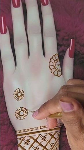 Easy Back Hand Mehndi Design | Simple & Elegant Henna Tutorial for Beginners