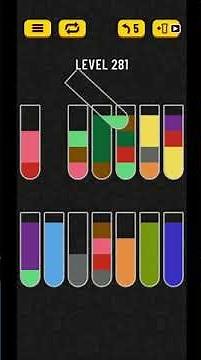 Water Sort Puzzle Level 281 Solved