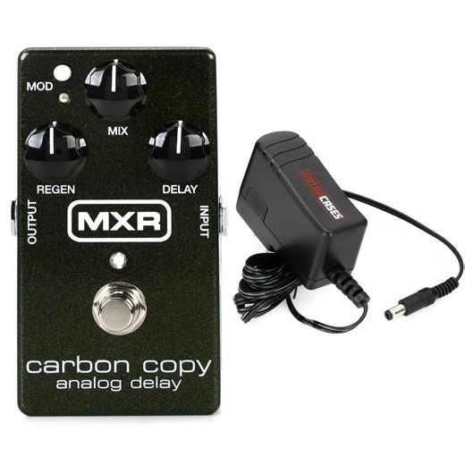 MXR M169 Carbon Copy Analog Delay Pedal with Cable and Power Supply