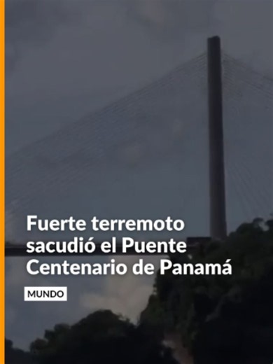 ¡Terror en Panamá! Así se movió el Puente Centenario que atraviesa el Canal de Panamá durante el fuerte terremoto que se registró, este viernes, en horas de la tarde, y que también se sintió en Cartagena, Colombia. Toma de: redes sociales Más detalles en noticiascaracol.com y en el link de la bio.