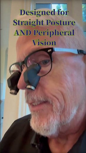 ExamVision ’Ergo’ Loupes; Straight Posture AND Peripheral Vision #dentistry #dental #loupes