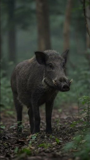 Close-Up Wild Boar Footage - A Powerful Forest Dweller #WildBoar #Wildlife