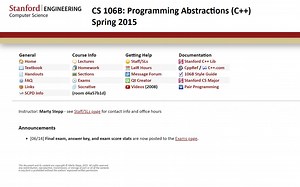 CS 106B, Spring 2015, Stanford University