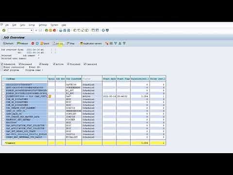 How to Monitor SAP Background Jobs SM37 | SAP BASIS Administration