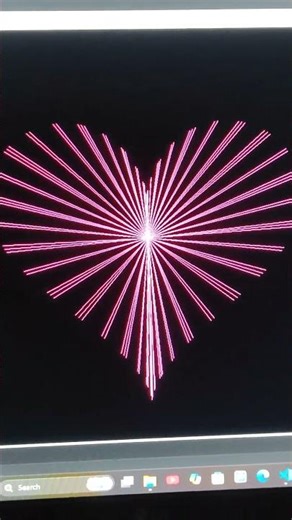 I made a heart using python🙂