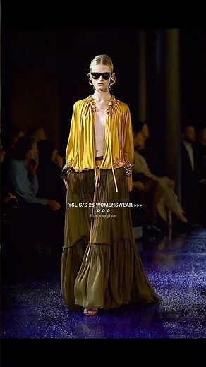 YSL SS25 by Anthony Vaccarello👄🔥#ysl #highfashion #suitfashion #fashiongirls #catwalk #fyp #explore