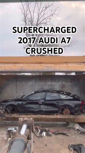 Crushing 2017 AUDI A7 supercharged!! 🏎️💥
