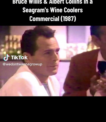 Bruce Willis & Albert Collins in Seagram's Wine Coolers Commercial (1987)