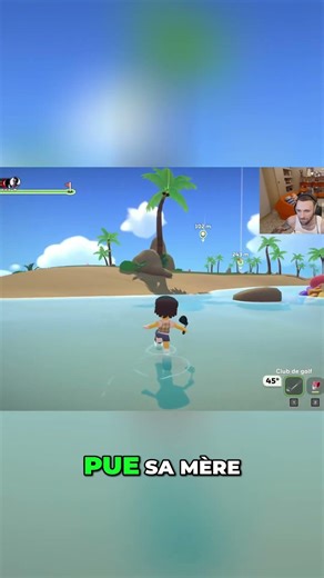 Golf : Squeezie domine, les autres s'énervent ! #shorts