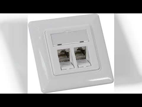 Rezension: Keystone Dose Netzwerkdose Datendose Unterputz + 2X CAT 6a Keystone Jack Modul RJ45 Bu...