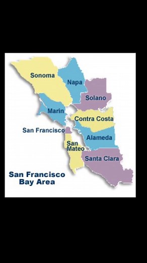 The San Francisco Bay Area is a 9 county region in Northern California. Each county touches the bay. Meaning thst every city closest to the bay, are the Bay, and cities furthest from thr Bay is The Bay area. #sanfrancisco #sanfranciscobayarea #sfbayarea #bayarea #thebay #bayareaca #foryoupage #fyp #foryou #fypシ