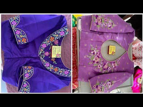 25 Beautiful Computer Embroidery Blouses 2025| Machine Work Blouse Designs | #Computer Embroidery