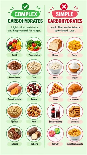 Complex vs Simple Carbohydrates | Which Carbs Are Better for Your Health?#youtubeshorts#viral