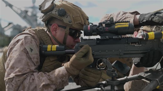 B-Roll: 11th MEU Marines Conduct Weapon Manipulation Training Aboard USS Comstock