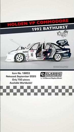 Holden VP Commodore 1992 Bathurst - 1/18 Diecast Replica #classiccarlectables #holdencommodore