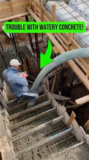 Concrete Was Too Runny for the Stairs | Step-by-Step Pour to Fix It