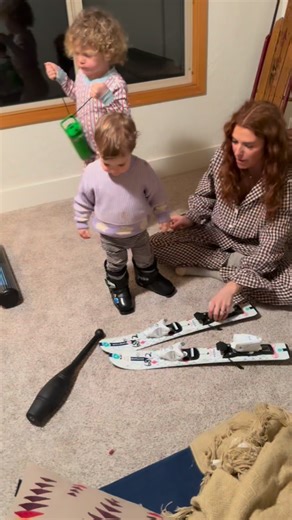 Audrey Mirabella Roloff on Instagram: "The night before my 19 month olds first day on skis⛷️ We could not get over how eager she was about it. When you ask her a question usually her response is “no” 😂she just loves to shake her head. So the little “ya” head nod had us cracking up. If you think this is cute wait till you see her in the ❄️suit…😍"
