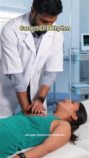 Correct CPR Rhythm | Quick 10 Sec Demo #HeartRescue #LearnFast