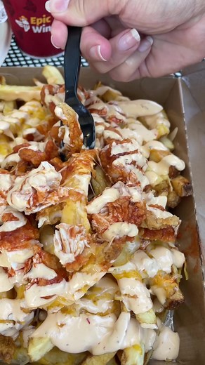 518K views · 5.3K reactions | Buffalo Chicken Cheese Fries from Epic Wings | Los Angeles Eats | Facebook