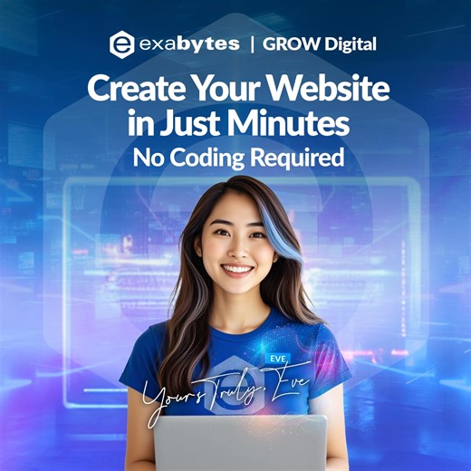 Still haven’t tried AI Hosting? Your website deserves the smartest start! 🚀 Launch faster, build easier — no coding required. | Exabytes (MY)