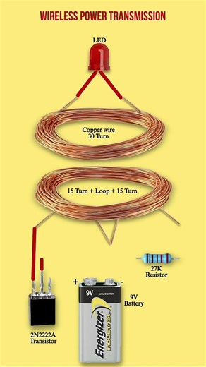 wireless power transfer system circuit diagram #shots #electrical #electrician