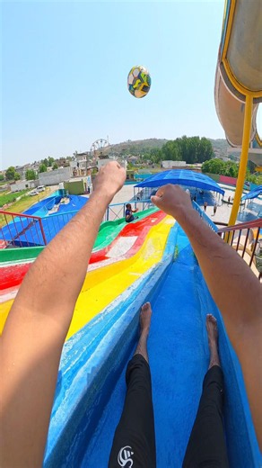Insane Slide Football Passing!⚽💦Absolute Squad Chemistry #Waterslide#Shorts#POV#Viral