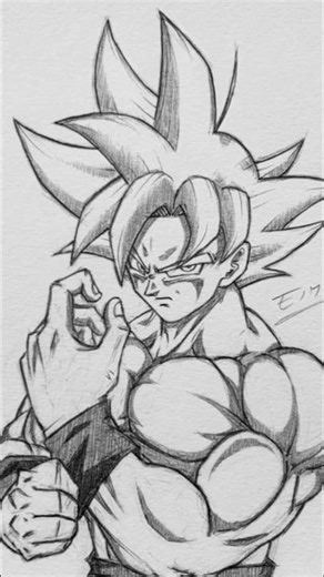 goku drawing😱 #cat #drawing #art #dragonball