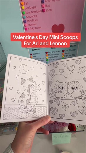 Let's pack 2 Valentine's Day Mini Scoops for Ari and Lennon. #letspackanorder #mysteryscoop #luckyscoop #valentinesdaygiftideas #valentinesday