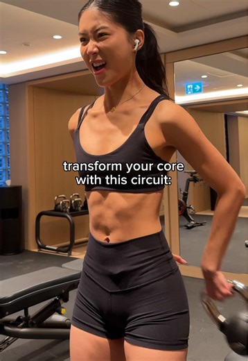 love a full body workout that emphasizes an engaged core! you really see a difference when you learn to engage your core 🫡 workout plan 🔗 in bio #standingabs #deepcore #workout #workoutroutine #gymgirl