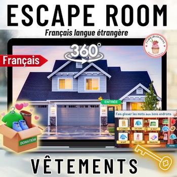 Escape Game Français Clothes FLE Vêtements French 1
