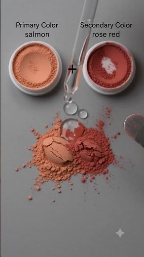 Rose Red + Salmon Color Mixing | Satisfying Paint ASMR 🎨