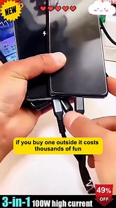 266K views · 1.3K reactions |  3-in-1 Fast Charging Cable   One...