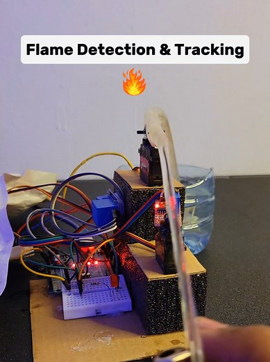 Flame Detection and Tracking Project with Arduino