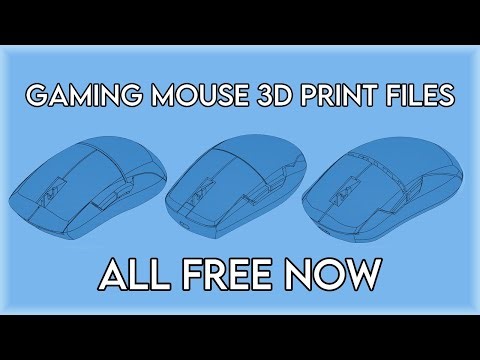 I just made all of my Gaming Mouse Files FREE. 3D Print your own Finalmouse Endgame Gear Vaxee mice